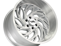 Aluminum Wheels 22x12 M29 BFS Series Brushed Face Silver 8 On 180 Bolt Pattern -44 Offset Off Road Monster