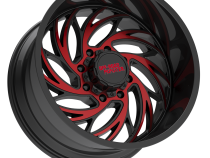 Aluminum Wheels 24x14 M29 GBMLR Series Gloss Black/Candy Red 8 On 180 Bolt Pattern -76 Offset Off Road Monster