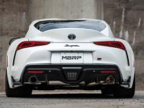 20-Up Toyota Supra T304 Stainless Steel 3 inch Cat Back Dual Rear with Carbon Fiber Tips MBRP