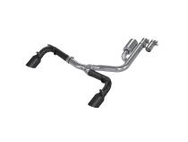 21-24 Ford Bronco Sport 2.0L EcoBoost Black Coated Aluminized Steel 2.5 Inch Resonator-Back Dual Split Rear Exit MBRP Exhaust System