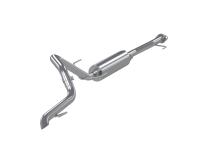 03-24 Toyota 4Runner 11-16 Toyota Land Cruiser Prado Armor Lite Aluminized Steel 2.5 Inch Cat-Back High Clearance Turn Down Single Rear Exit MBRP Exhaust System