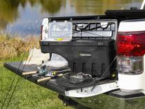 Truck Bed Storage Box Swing Case 2020-2026 Silverado/Sierra 2500 HD/3500 HD Passenger Side Black Smooth UnderCover
