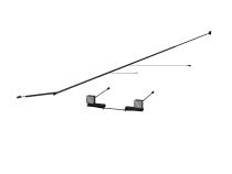 24-26 Ford Ranger, Black-Coated, Bumper Light Kit Spot Beam MBRP