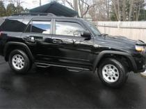 Nerf Step Bar Wheel-to-Wheel (2 Steps per Side) 3 Inch Main Tube Diameter 2003-2009 Toyota 4Runner Textured Black NFab