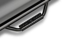 Nerf Step Bar Wheel-to-Wheel without Bed Access (2 Steps per Side) 2 Inch Main Tube Diameter 2005-2023 Toyota Tacoma 6 Foot Bed Access Cab Gloss Black NFab