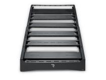 The N-FAB Universal Roof Rack Small 34.25 in Wide adds essential overhead cargo capacity and fits OEM and aftermarket crossbars on most cars, CUVs, and SUVs NFab