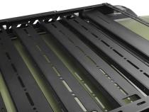 The N-FAB Universal Roof Rack Small 34.25 in Wide adds essential overhead cargo capacity and fits OEM and aftermarket crossbars on most cars, CUVs, and SUVs NFab