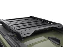 The N-FAB Universal Roof Rack Small 34.25 in Wide adds essential overhead cargo capacity and fits OEM and aftermarket crossbars on most cars, CUVs, and SUVs NFab