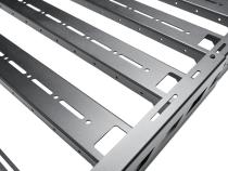 The N-FAB Universal Roof Rack Large 38.25 in Wide adds essential overhead cargo capacity and fits OEM and aftermarket crossbars on most cars, CUVs, and SUVs NFab