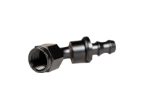 -8 45 Degree to Hose Barb Black Fleece Performance