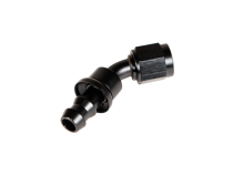 -8 45 Degree to Hose Barb Black Fleece Performance